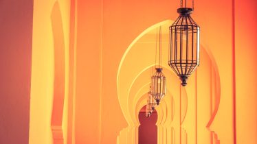 Morocco lamp architecture - vintage filter